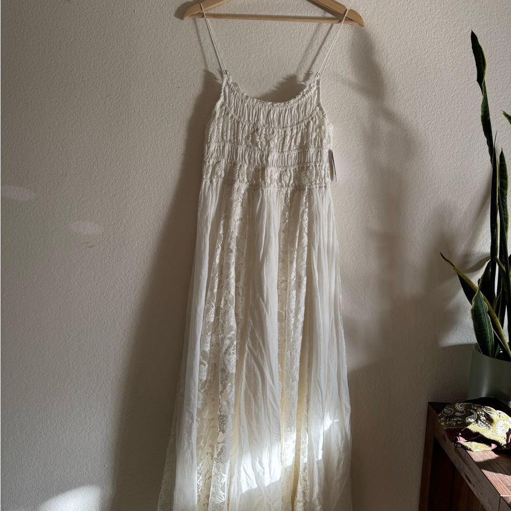 Lucky Brand Cream Maxi Dress